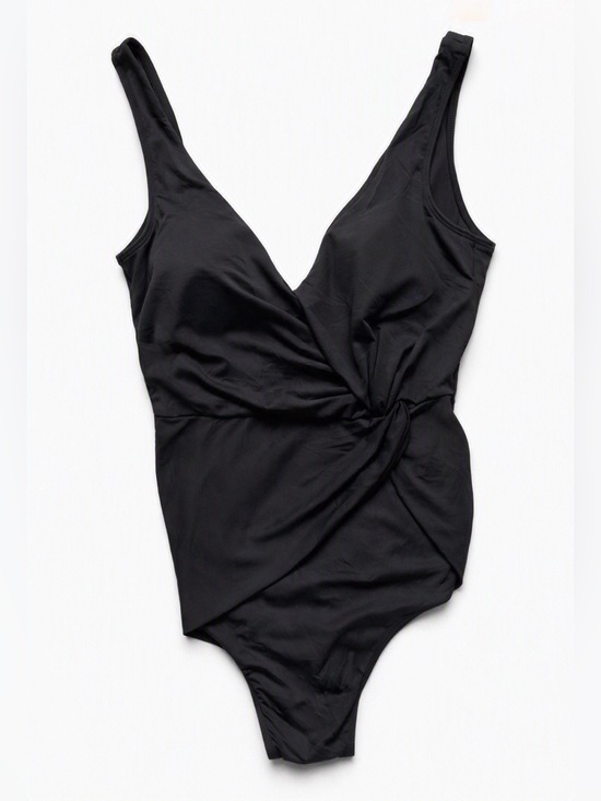 summersalt Other - Summersalt Black Twist-Front One-Piece Swimsuit Size 4